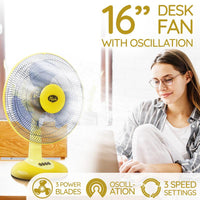 My Choice Desk Fan 16" With Oscillation (MC505)