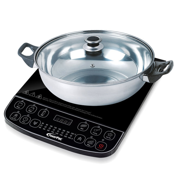 PowerPac Induction Cooker Steamboat With Stainless Steel Pot (PPIC887)