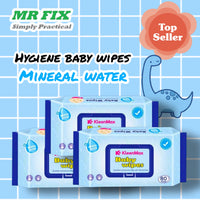KleenMax 80 Sheets Mineral Water Baby Wipes